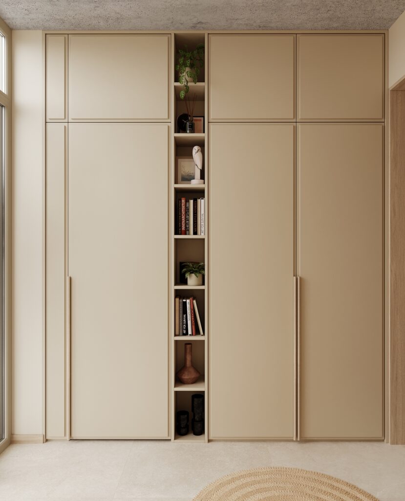 Štýlová vstupná hala s minimalistickým nábytkom – interiérový dizajn Košice
